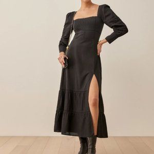 Reformation Dolan Dress in Black Size 4